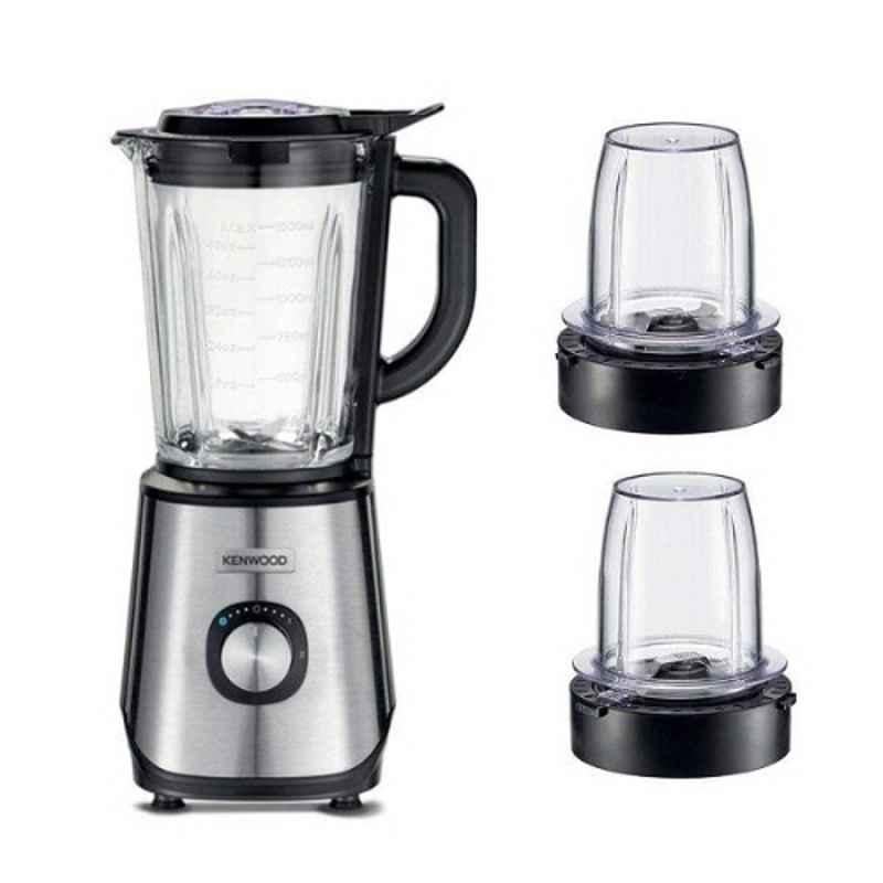 Kenwood 1000W 2 Liter Silver Blender with 2 Multi Mills, BLM45720SS