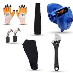 Walkers 800W Plastic Blue Electric Air Blower with Carbon Brushes, Gloves & 8 inch Adjustable Wrench, WKCB281