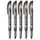 PENAC ROLLER 0.7mm Plastic Black Pen, WP0201-06PO5 (Pack of 5)