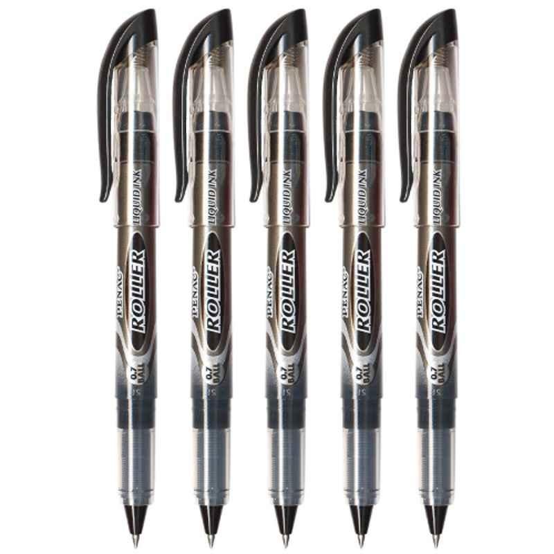 PENAC ROLLER 0.7mm Plastic Black Pen, WP0201-06PO5 (Pack of 5)