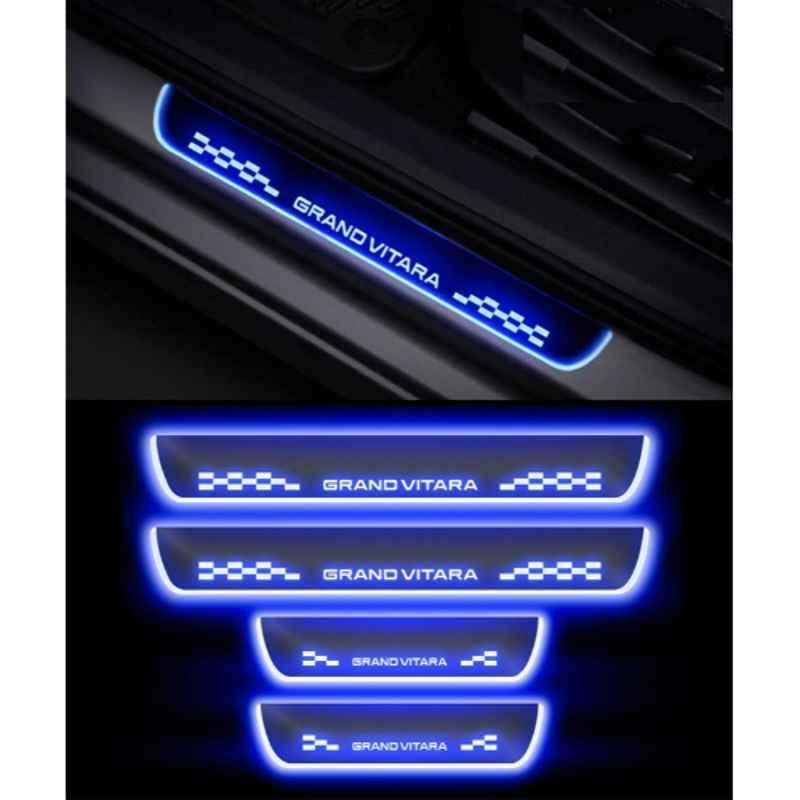Buy SureStrive 4 Pcs Acrylic Car Side Footstep Set with Blue LED