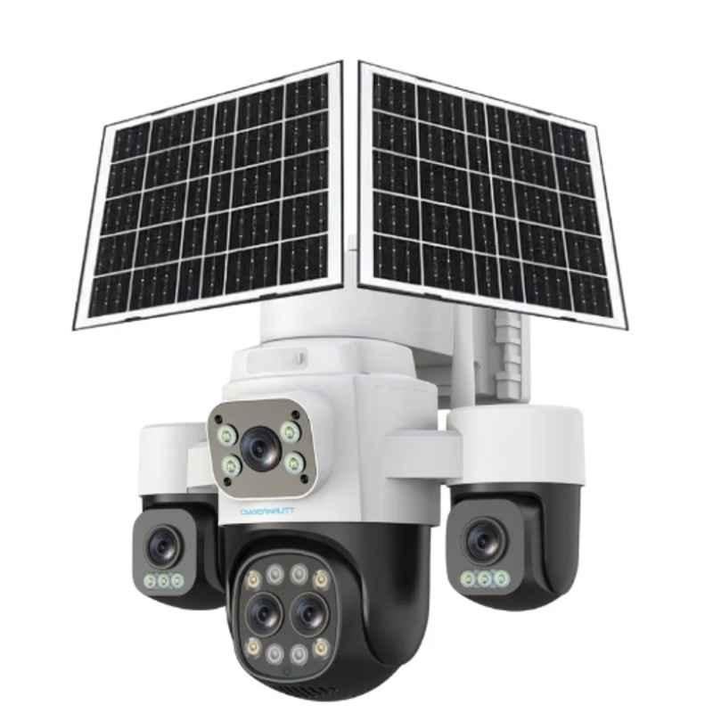 Cybernautt X20F 4MP+4MP+4MP+4MP 4G PTZ Outdoor Solar Security Camera with Motion Detection, 2-Way Talk & Night Vision