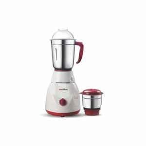 Activa Pluto 500W ABS Red & White Shock Proof Mixer Grinder with 2 Jars for Smoothies, Chutney & Shakes
