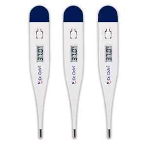 Dr Odin ODT-101 White & Blue Quick 60 Second Reading Digital Medical Thermometer (Pack of 3)
