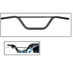 AOW RD350 (with Mounting Rod) Black Handlebar (Black) Universal for Bajaj Pulsar 400SS