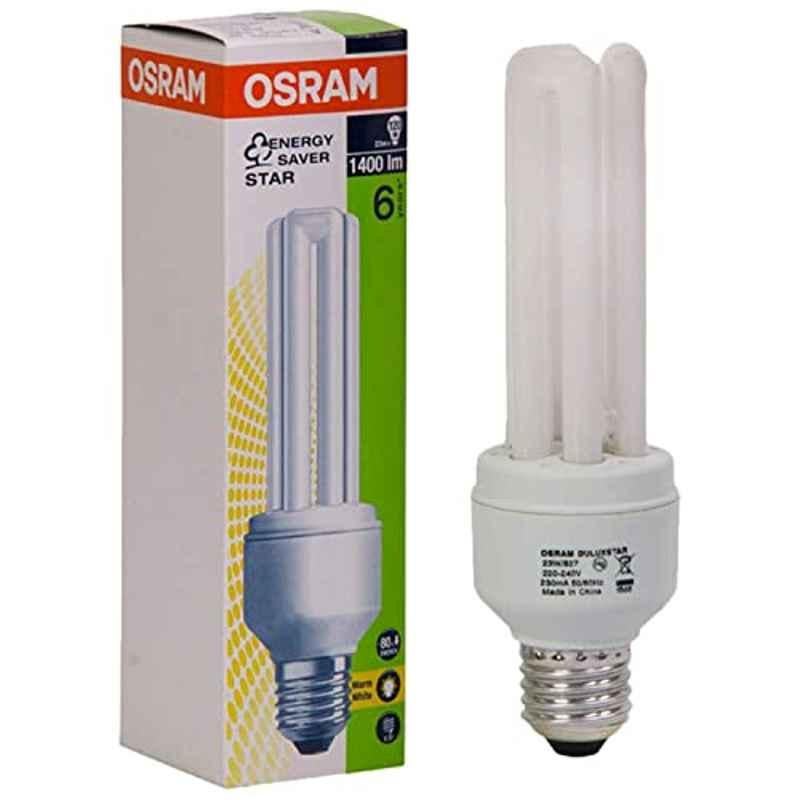 Osram 23W E27 Warm White Tube 3U CFL Bulb