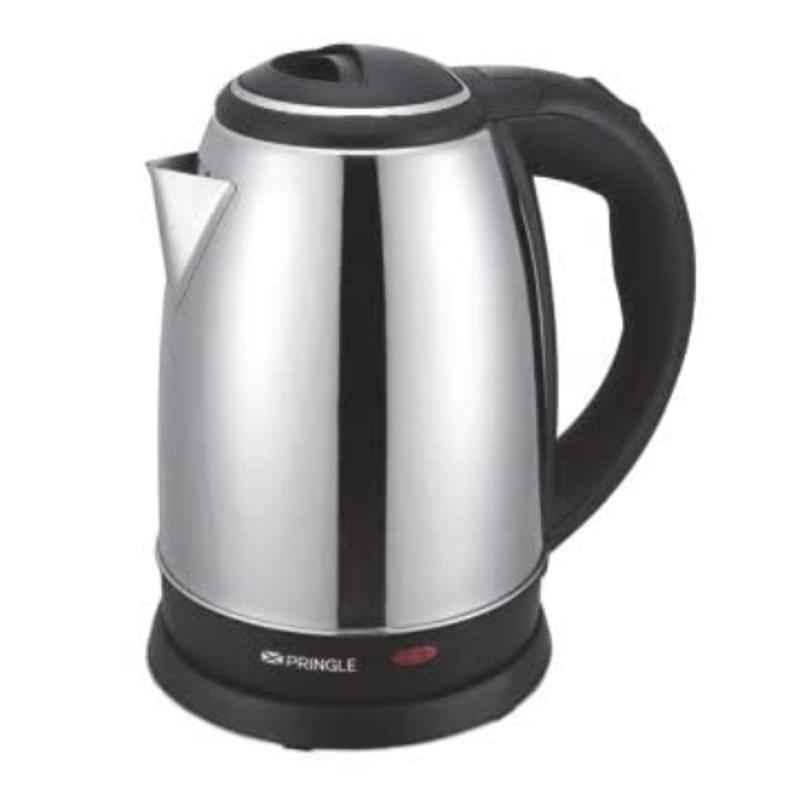 Pringle Neo Dlx 1.8L 1500W Stainless Steel Black & Silver Cordless Electric Kettle