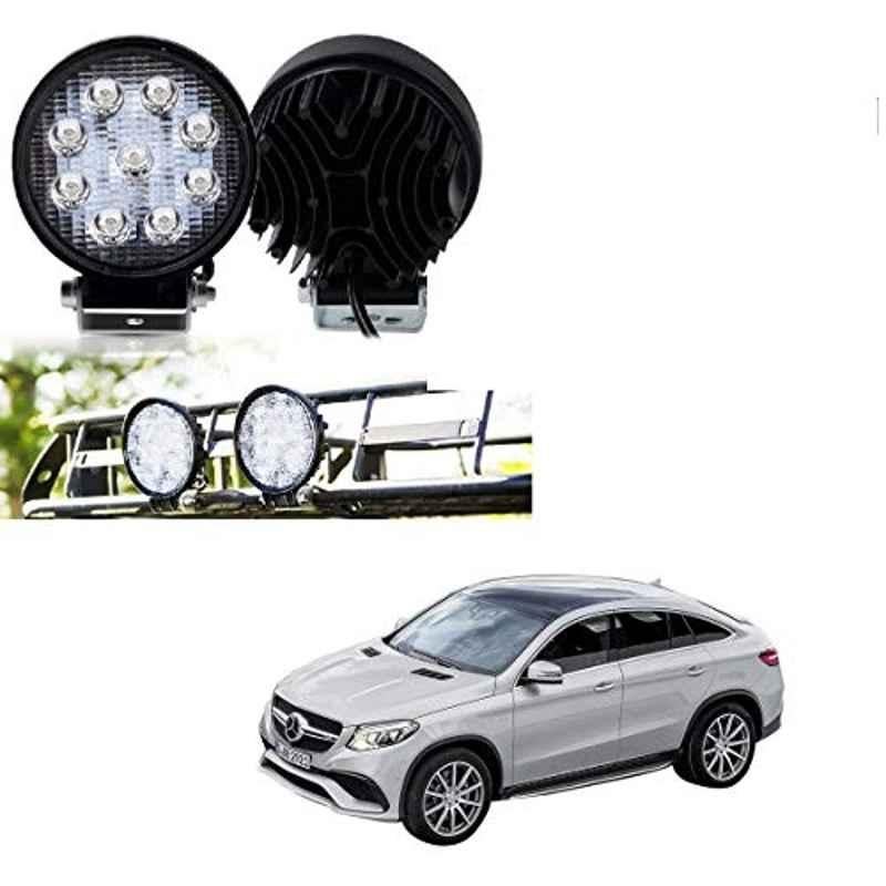 Kozdiko 2 Pcs 27W 4 inch 9 LED Waterproof Round White Fog Light Set with Mounting Brackets for Mercedes Benz B-Class, kozd_19859