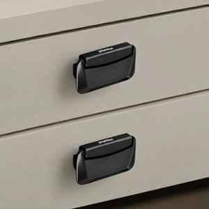 Plantex 3 inch Zinc Black Drawer Kadi for Home & Office, APS-DTK-295 (Pack of 2)