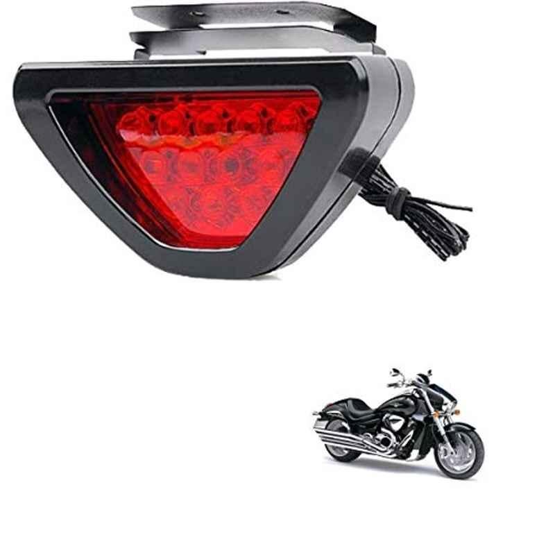 Kozdiko 12 LED Triangle Shape Bike Brake Light with Flash Mode for Suzuki Intrader, koz_94866