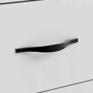 Plantex 96mm Zinc Black Powder Coated Finish Pull Cabinet Handle for Home & Office, APS-PH-102-BLCK-96MM-PK1