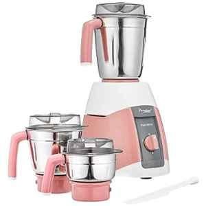 Prestige Stylo V2 550W Pink & White with 3 Jars Mixer Grinder, 42503