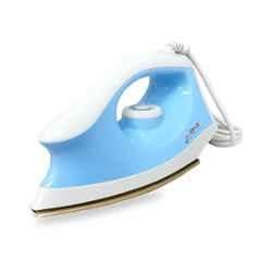 Zoom Hot Plus 1000W Blue & White Greblon Non Stick Soleplate Dry Iron with German Technology & 360 deg Swivel Cord