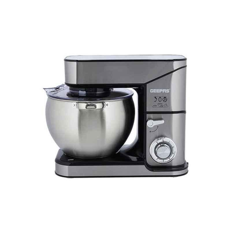 Geepas 10L 2000W Plastic Silver Stand Mixer with Mixing Bowl, GSM43041