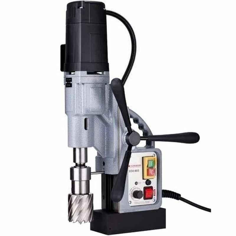 Euroboor Magnetic Drilling Machine, ECO-60S, 14.5A, 1700W, Grey and Black