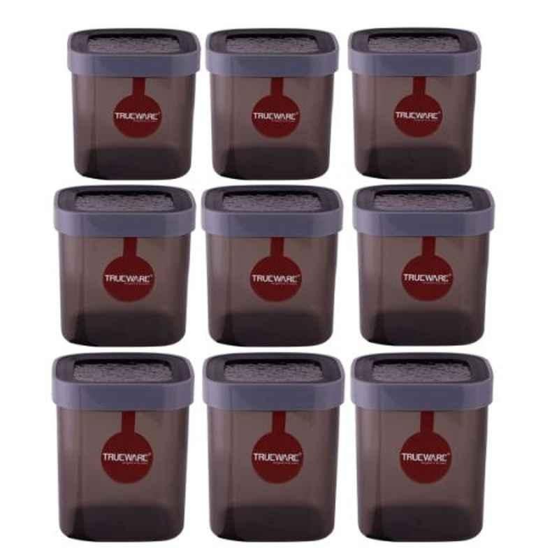 Trueware Hammered 9 Pieces Grey Eco Storage Container Set