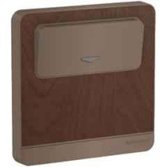 Schneider Electric AvatarOn 16A 250V Polycarbonate Dark Wood Card Switch, E8331EKT_WD