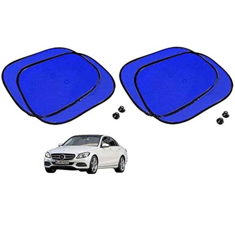 Kozdiko 4 Pcs Blue Chipkoo Car Window Sunshade Curtain Set for Mercedes Benz C-Class, koz_82926