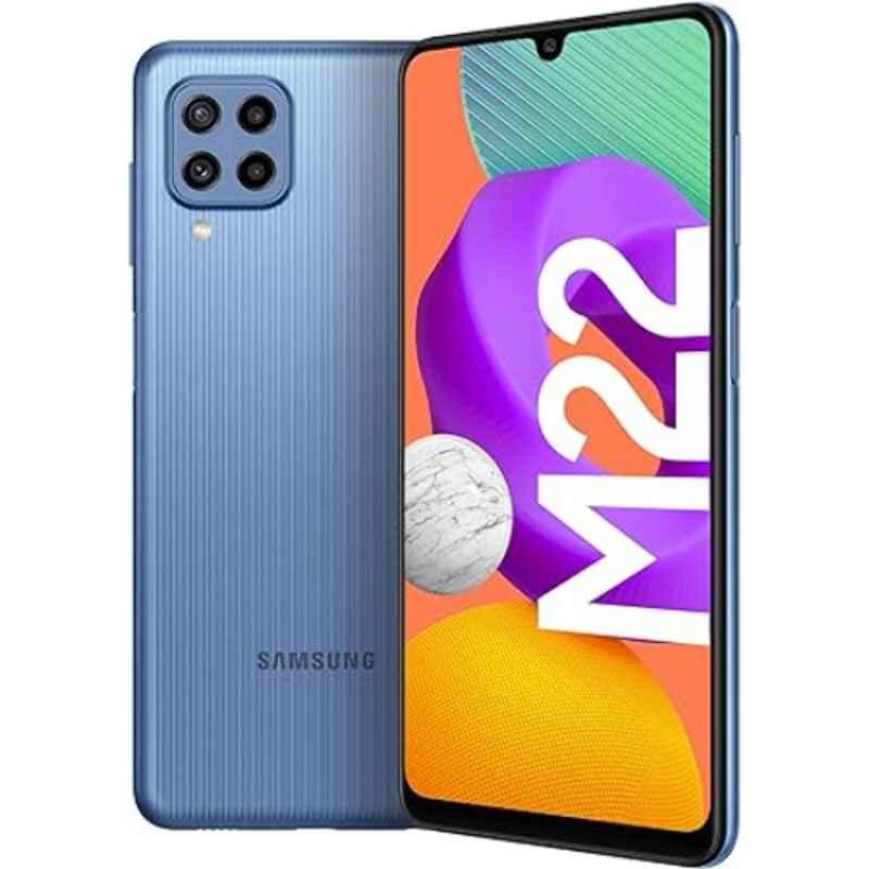 Samsung Galaxy M22 6.4 inch 6GB/128GB 5000mAh Blue LTE Smartphone, SMM225