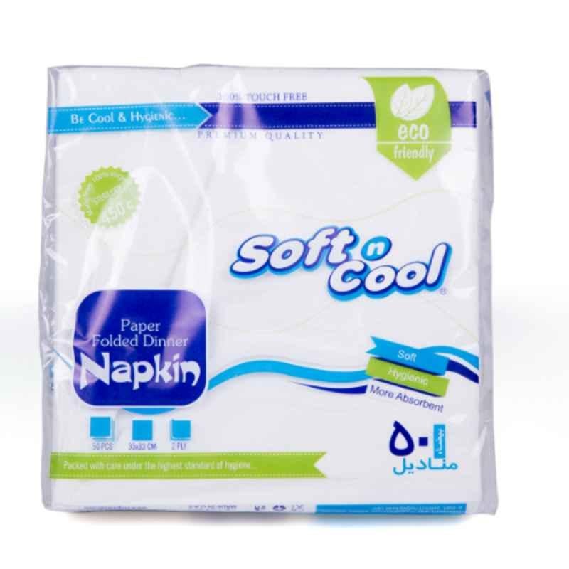 Soft N Cool 50Pcs 33x33cm Paper Napkin Set, NAPKIN3333