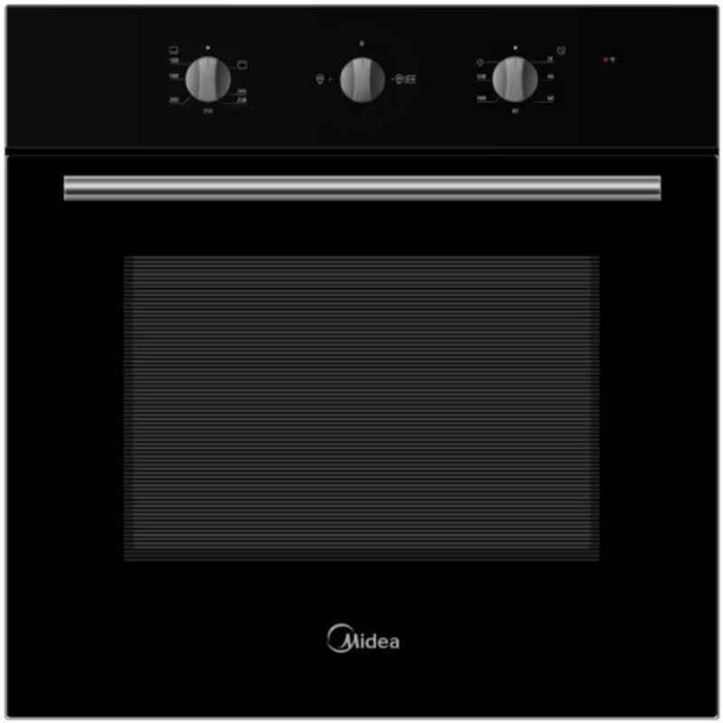 Midea 61L 60cm Black Built In Gas Oven, 65QME65004