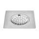 Sanjay Chilly SS-S-153 6 inch Stainless Steel 304 Chrome Finish Floor Drain Grating, SC99000565
