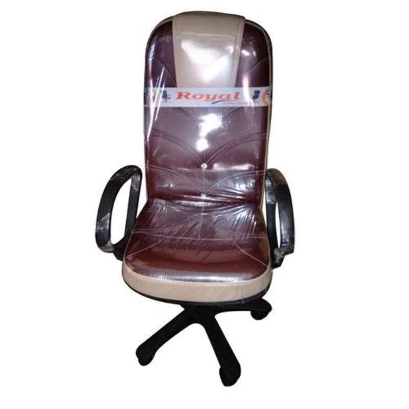 Buy Royal M2 Brown Leatherette Low Back Office Chair Online At