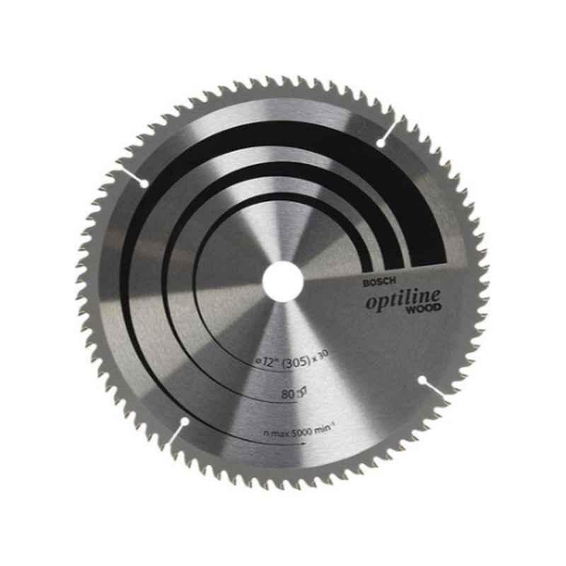 Bosch 12 inch 80T Optiline Wood Cutting Wheel for Mitre Saw