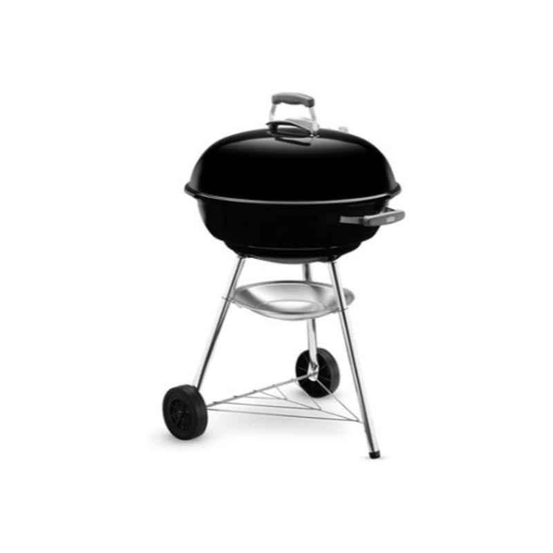 Weber 47cm Black Compact Kettle Charcoal Barbecue Grill, S-698 (Pack of 2)