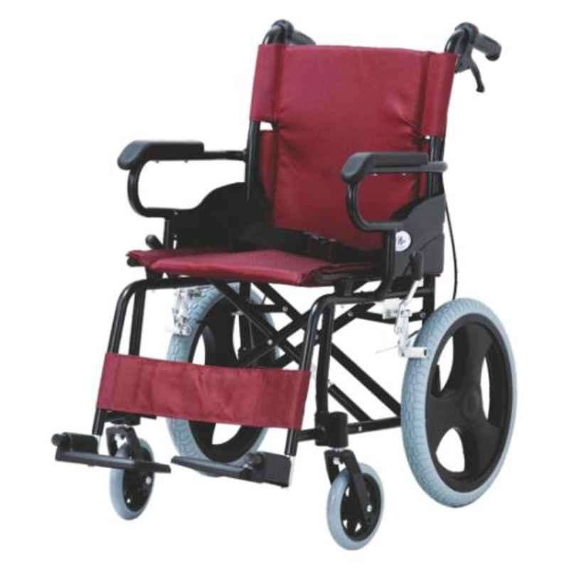 Easycare 100kg Portable Aluminum Lightweight Transport Chair with Locking Hand Brakes, EC871LBJ