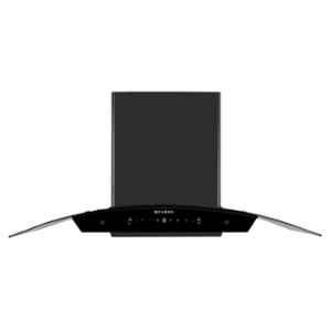 Faber Libra 1500m3/hr 90cm Black Heat Autoclean Wall Mounting Chimney, 325.0741.440