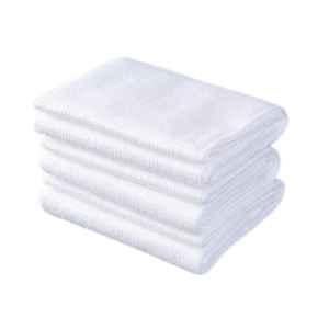 Kudize 16x24 inch 60GSM White Non Woven Disposable Face & Body Towel for Hospital, Hotel, Spa & Beauty Parlor (Pack of 10)