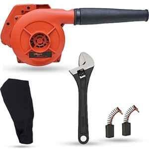 Hillgrove 800W Plastic Red Electric Air Blower with Carbon Brushes & 8 inch Adjustable Wrench, HGCM1080