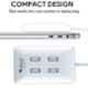 Quantum QHM6633 4 Port White Hi-Speed USB Hub (Pack of 3)