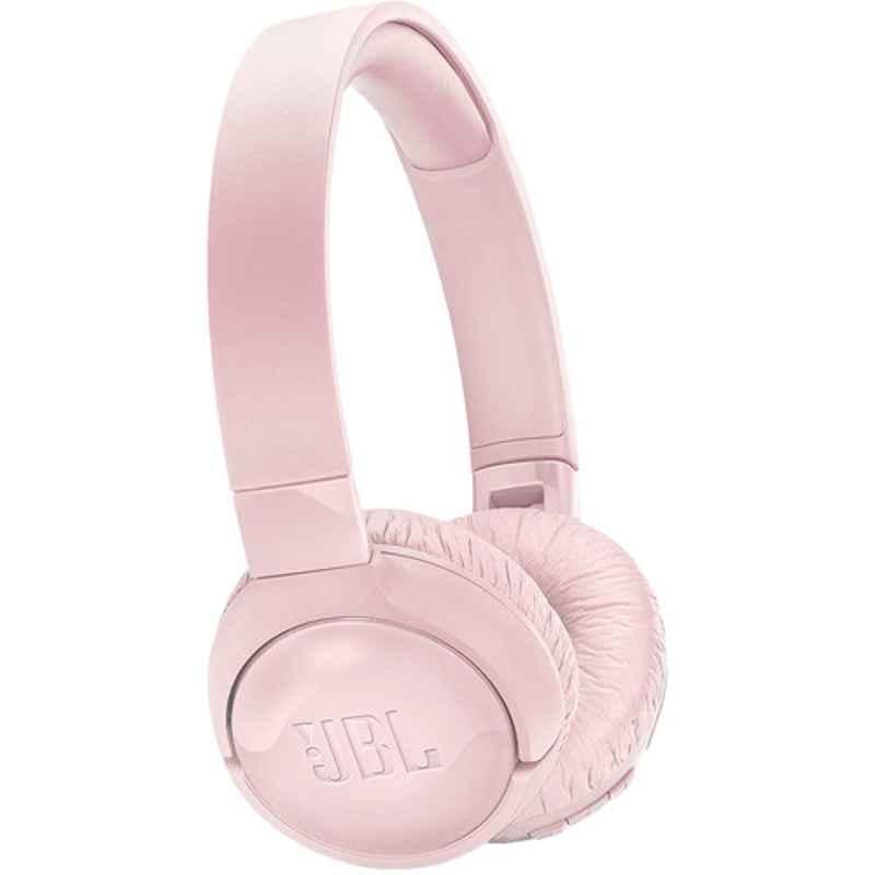 JBL 32mm 12hrs Pink On-Ear Active Noise Cancelling Wireless Headphone, JBL-T600BT-NC-HDPH-PINK