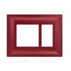 Anchor Ziva 18 Module Cherry Red Cover Plate with Base Frame, 68918CR (Pack of 5)