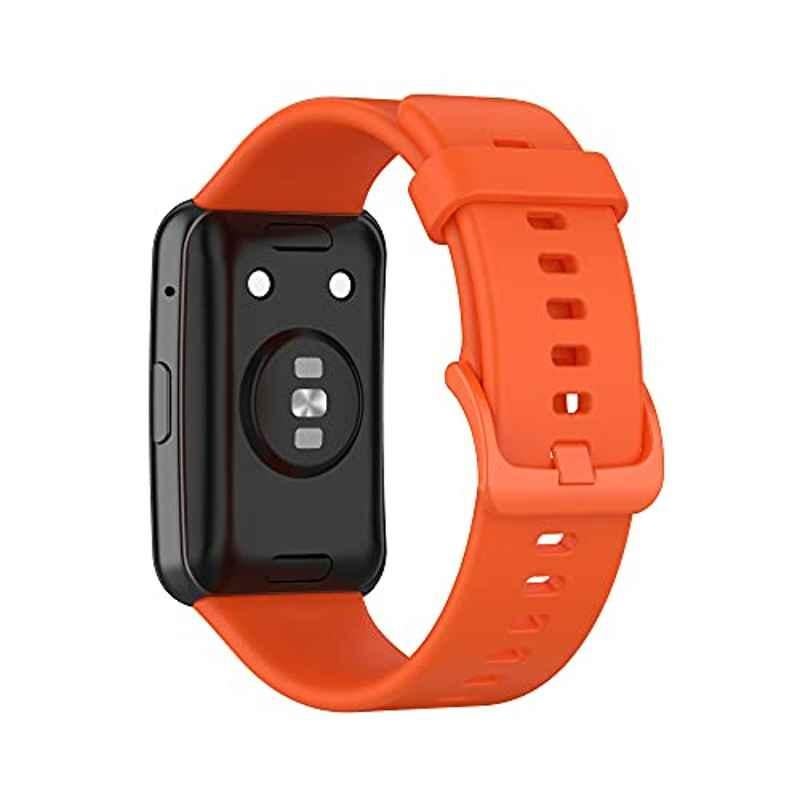 Rubik Silicone Orange Watch Band
