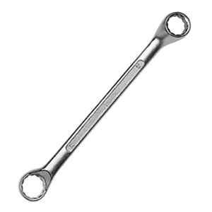 B K Jagan & Co 24x27mm Chrome Vanadium Steel Chrome Finish Double Ended Ring Spanner