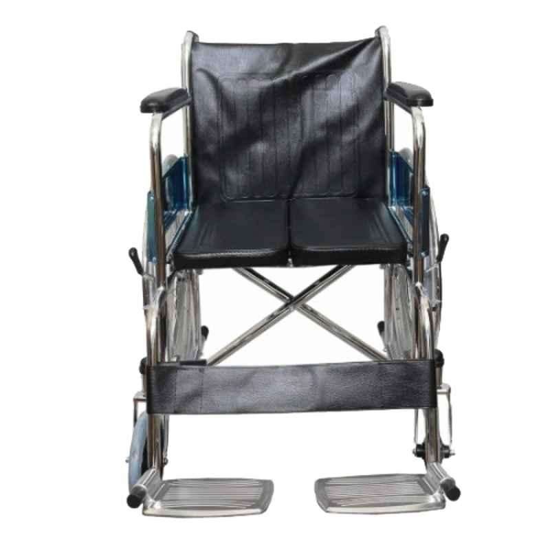 Karma Fighter C HS 100kg Mild Steel Manual Foldable Wheel Chair, 111-00010
