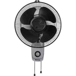 Zigma Charm Plus 45W Black & Grey 4 Blade Ultra High Speed Wall Fan, Sweep: 300 mm