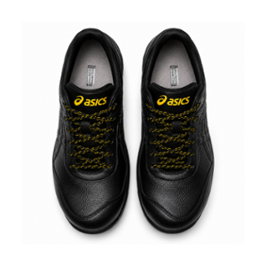 Asics Winjob Rubber Sole Black Safety Sport Shoes, CP30E, Size: 6