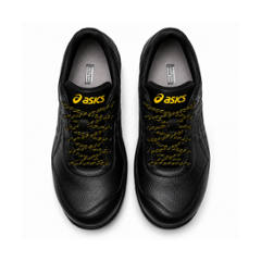 Asics Winjob Rubber Sole Black Safety Sport Shoes, CP30E, Size: 6