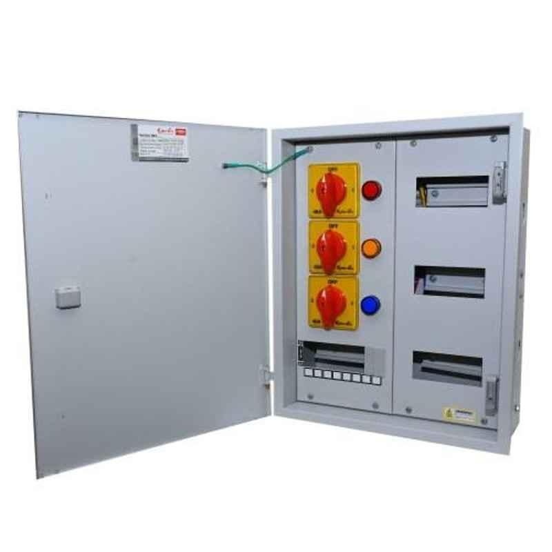 BCH 63A Double Door Phase Selector Distribution Box, BCHPHSLDD12W-63
