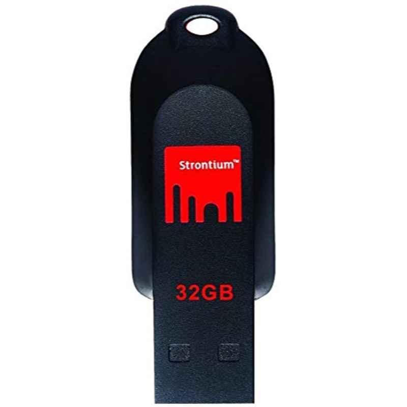 Strontium Pollex 32GB Black & Red Usb 2.0 Flash Drive, SR32GRDPOLLEX
