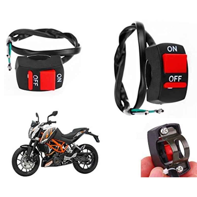 Auto Pearl 7/8 inch 12V Bike Fog Light Handle Bar Switch for KTM Duke 390