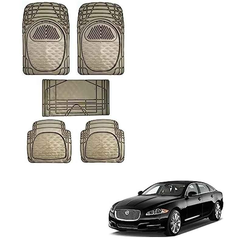 Kozdiko 6205 5 Pcs Rubber & PVC Smoke Car Foot Mat Set for Jaguar XJ