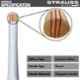 Strauss 35 inch Kashmir Willow Golden Scoop Tennis Cricket Bat, ST-2607