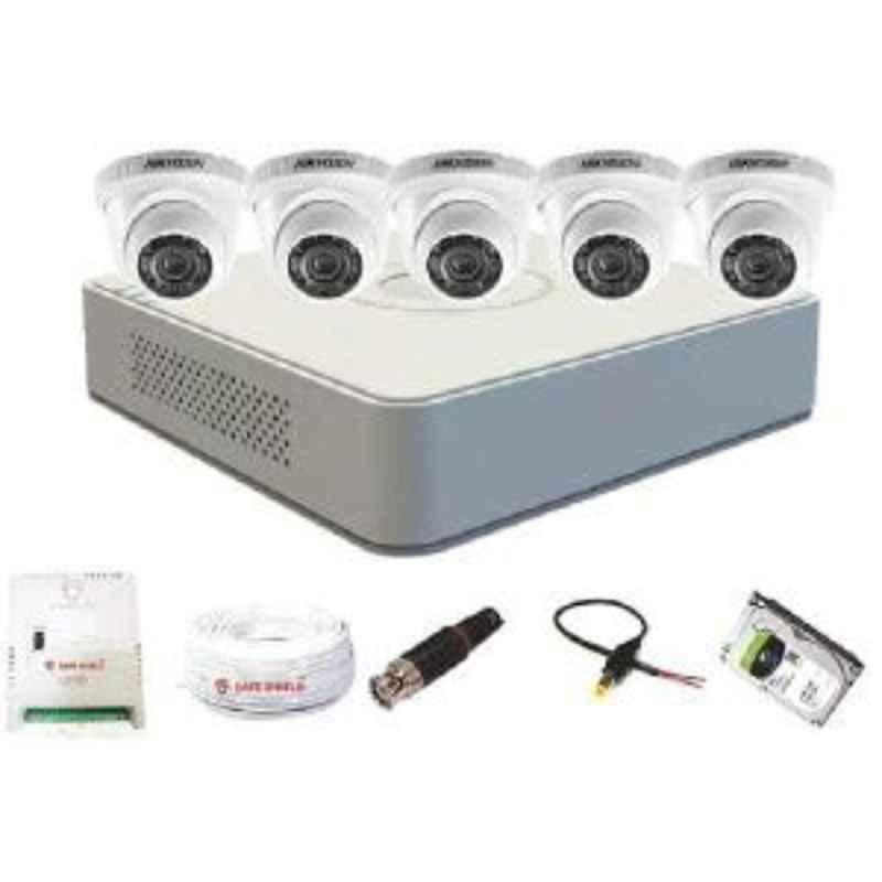 Hikvision 5 Dome Camera & 8 Channel DVR Kit with Speedlink Cable & Power Supply