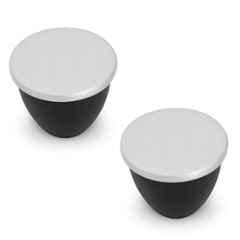 Plantex Heavy Duty Knob for Drawer/Cabinet/Pull & Push for Drawer Home/Office (Pack of 2) Black Nickel Matte