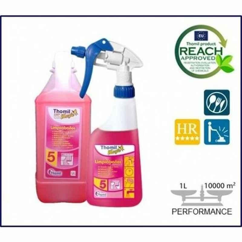 Thomil Magic SMP No.5 Bathroom Cleaner, CSMP152, 1 L, Pink